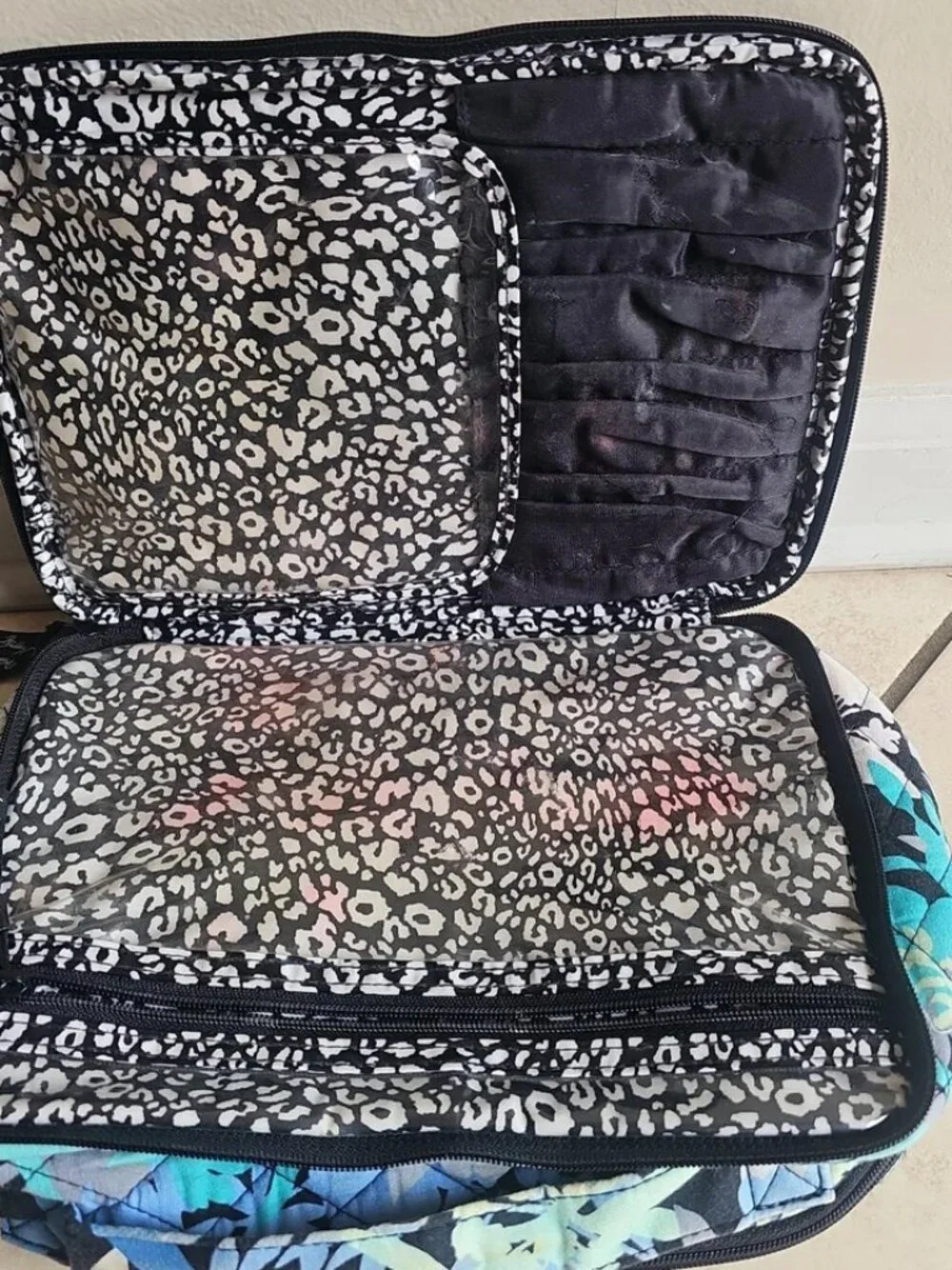 Vera Bradley Retired Camofloral Grand Cosmetic Case
